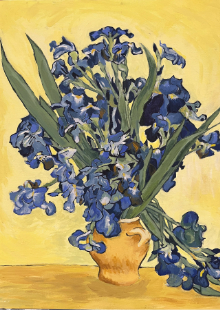 Irisbild nach Van Gogh: das fertige Gemälde